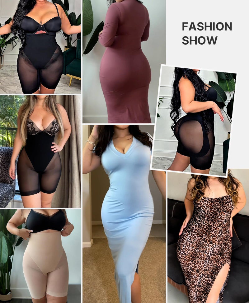 SHAPELLX Shapewear Tummy Control Underwear High Waist Shaping Body Shaper Slimmer Seamless Butt Lifting Shapewear Shorts Black XL - Image 5