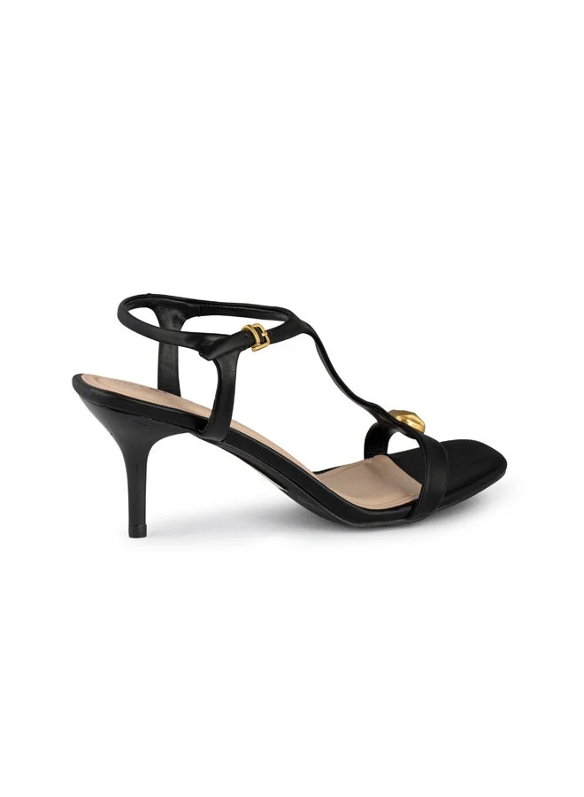 Women Ankle Strap Mid Heel Sandals