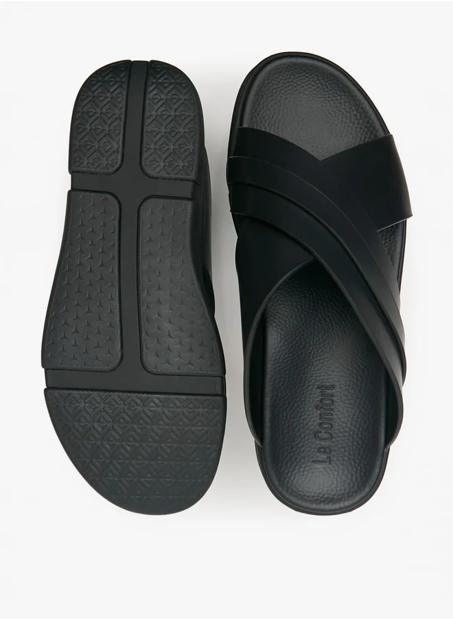 Le Confort Men's Cross Strap Slip-On Sandals