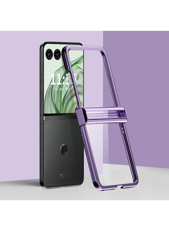 erorex Case For Motorola Razr 50 Ultra Three Parts 6D Electroplating PC Shockproof Phone Case - Image 1