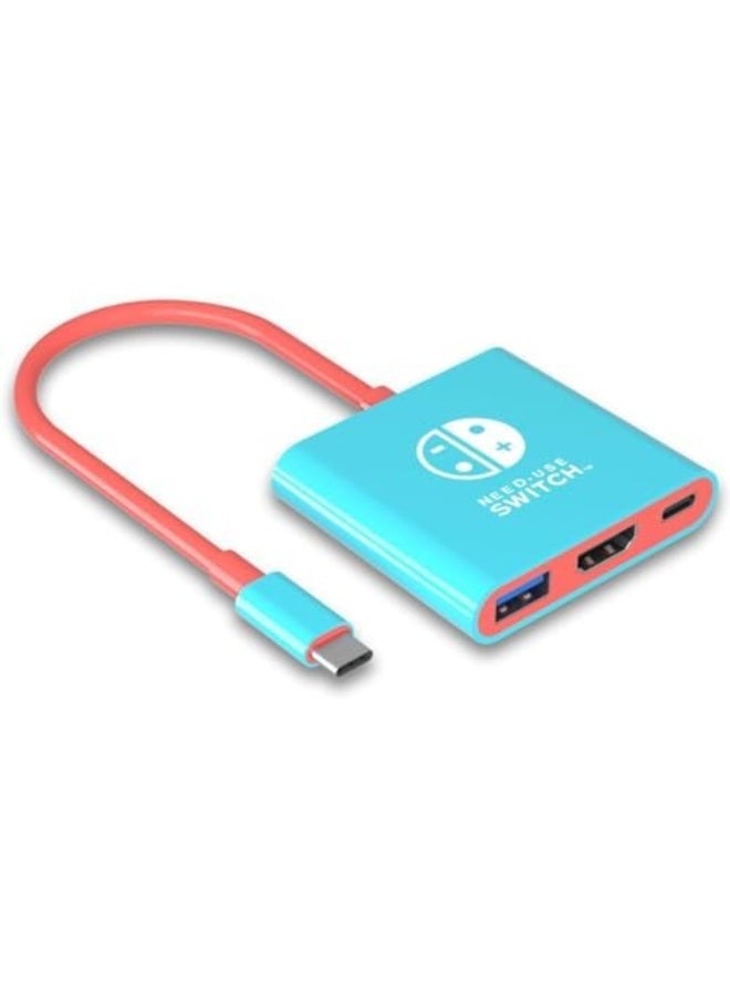 محول HDMI لمحطة إرساء التلفاز Switch، متوافق مع Nintendo Switch/Steam Deck، محول تلفاز Nintendo Switch متوافق مع Nintendo Switch/OLED، 4K 60Hz، محطة سفر محمولة لـ Nintendo Switch - Image 1