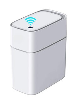 LL Touchless Motion Sensor Trash Can, 3.8 Gallon Slim Automatic Bin with Vacuum Suction, Quiet‑Close Lid & Odor Seal, Waterproof Hands‑Free Waste Container for Bathroom, Bedroom & Office - Dual Power via USB-C or AA Batteries  - Image 1