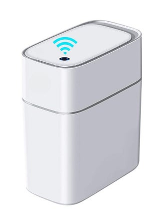 Touchless Motion Sensor Trash Can, 3.8 Gallon Slim Automatic Bin with Vacuum Suction, Quiet‑Close Lid & Odor Seal, Waterproof Hands‑Free Waste Container for Bathroom, Bedroom & Office - Dual Power via USB-C or AA Batteries - pzsku/Z03F324BB341C6FF0C894Z/45/1746360975/1bf5d620-d4d6-4b76-9f4a-a10fda6f28df