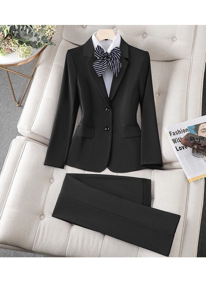 KUYING New Fashionable Women's Slim Fit Suit Set  - Image 1