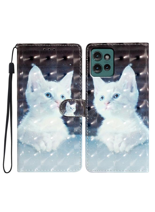 اس-توب جراب جلدي لهاتف موتورولا إيدج 50 بنمط ثلاثي الأبعاد - Image 1