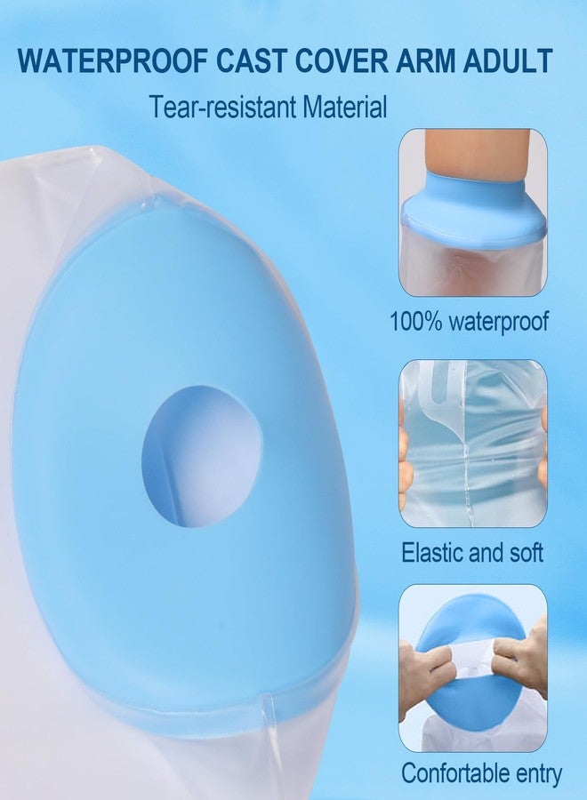 GQTJP Cast Cover for shower Arms/Hands Medical-Grade Shower & Swim Protector | Reusable Wound Sleeve for Broken Wrist, Fingers | Burn & Surgery Recovery （9‘’*22‘’） - Image 3