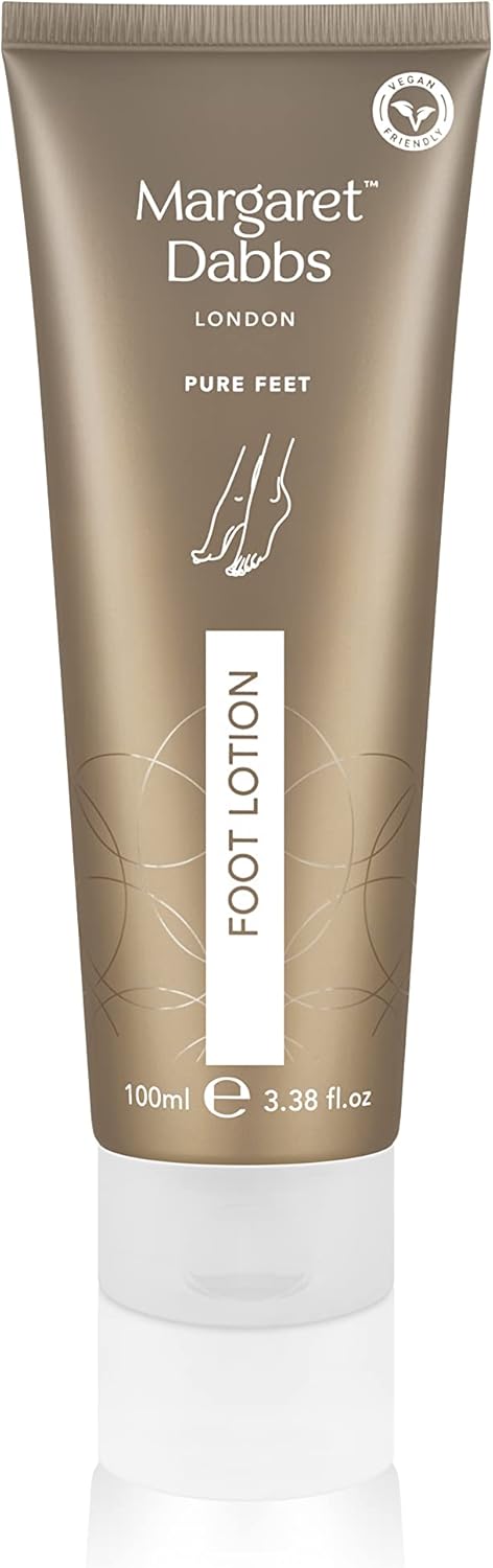 Margaret Dabbs Pure Restorative Foot Lotion for Long Lasting Hydration with Natural Plant Extracts 100ml