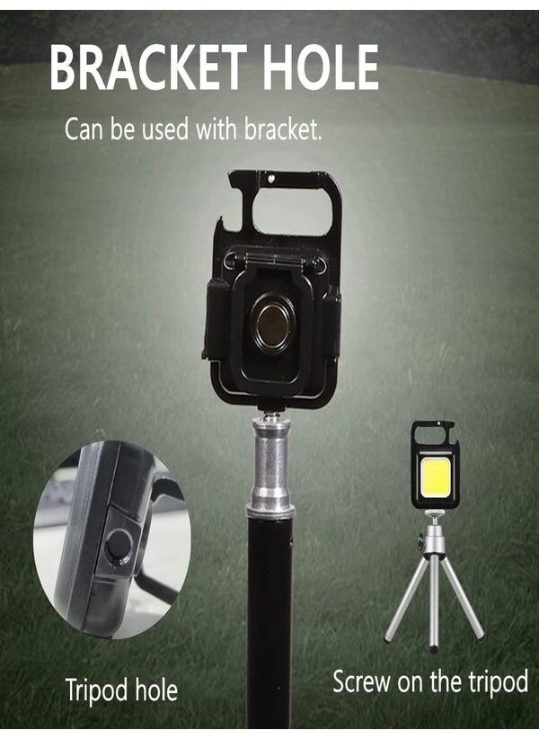 Rechargeable Mini Projector, Keychain, Camping Flashlight Mini Cob LED