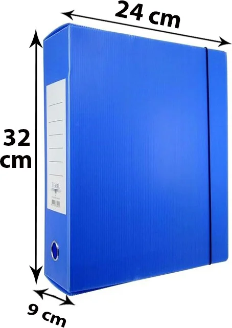 Temel Basic Archive and Project Box 24 x 32 x 9 cm Blue 50's