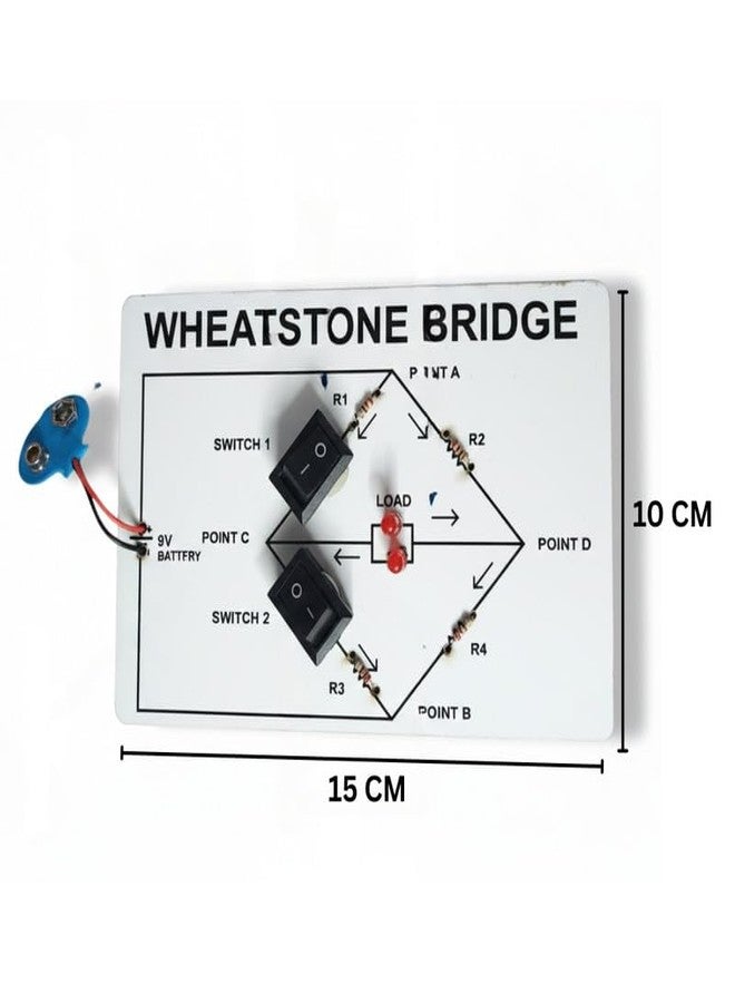 ESPtronics نموذج جسر ويتستون من إي إس بيترونيكس لمشروع العلوم الفيزيائية للصف الثاني عشر - مجموعة أدوات تعليمية في مجالات العلوم والتكنولوجيا والهندسة والرياضيات، تجربة عملية في الإلكترونيات - Image 2