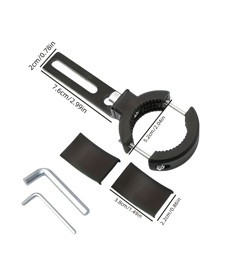 2 Sets Motorcycle Spotlight Bracket Bumper Fixture Fixed Light Clamp - Image 2