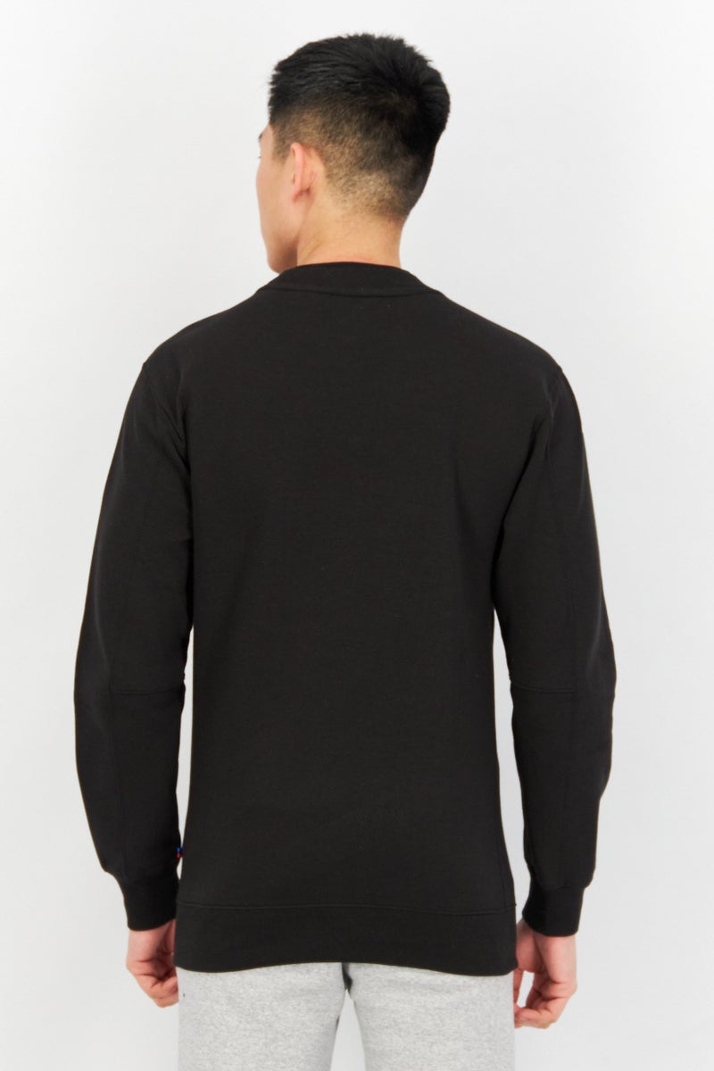 PUMA Men Sportswear Fit  Long Sleeve Graphic Printed Sweatshirt, Black - Image 3