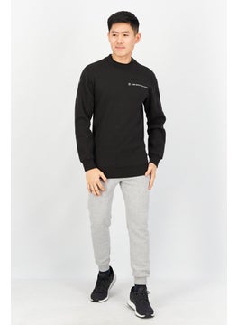 PUMA Men Sportswear Fit  Long Sleeve Graphic Printed Sweatshirt, Black  - Image 4
