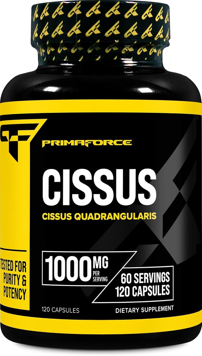 Primaforce Cissus Quadrangularis Extract 120 Capsules 1000mg per Serving  Gluten Free NonGMO - Image 1