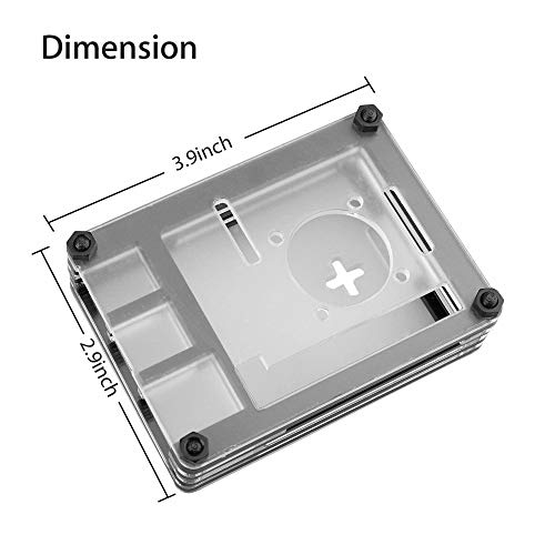 REES52 Raspberry Pi 4 Motherboard Acrylic Case - Image 4