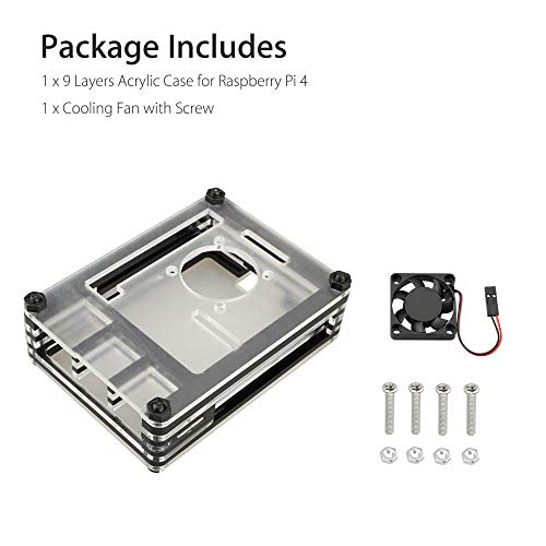 REES52 Raspberry Pi 4 Motherboard Acrylic Case - Image 2