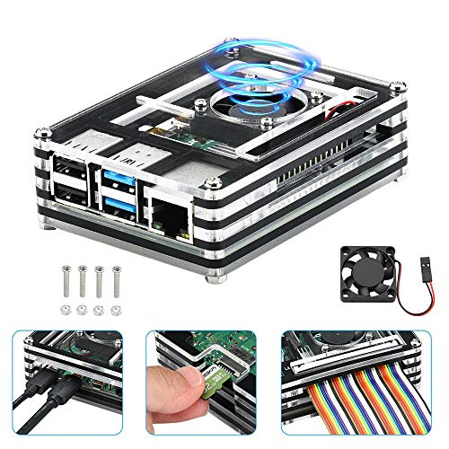 REES52 Raspberry Pi 4 Motherboard Acrylic Case - Image 1