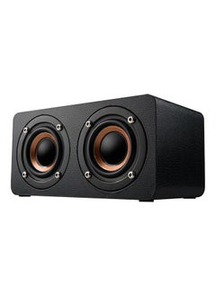 NIBEMINENT M5 Mini Graffiti Wooden Speaker Black 