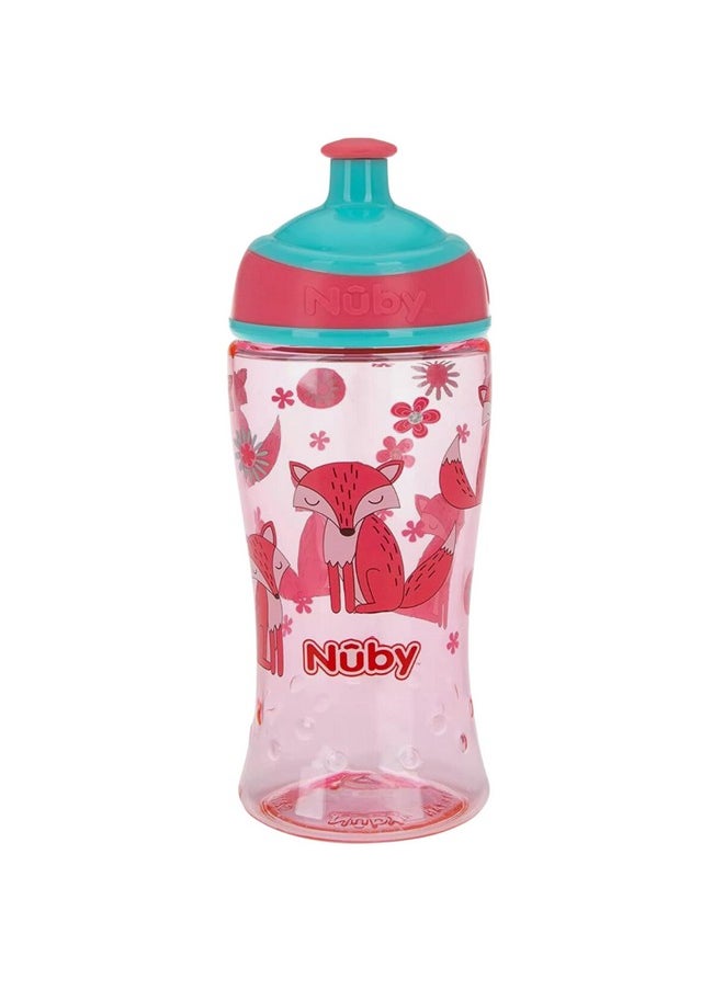 Nuby Nuby Printed Kids Pop Up Sipper Water Bottle, Colors May Vary, 1 Pack, 12 Oz., Multi  - Image 4
