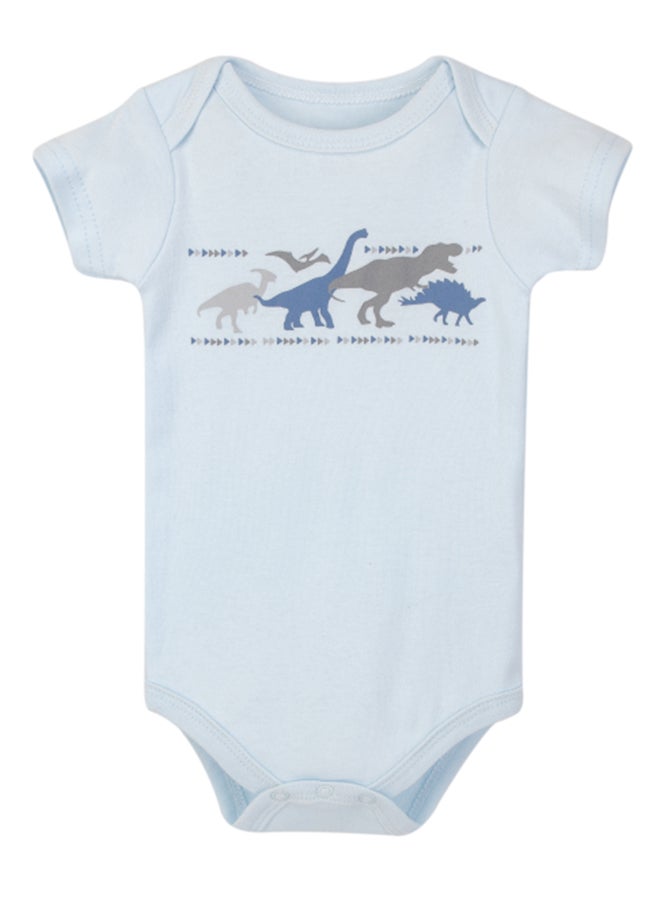 hudson baby طقم ملابس للأطفال 3 قطع ديناصورات، 3 - 6 أشهر - Image 4