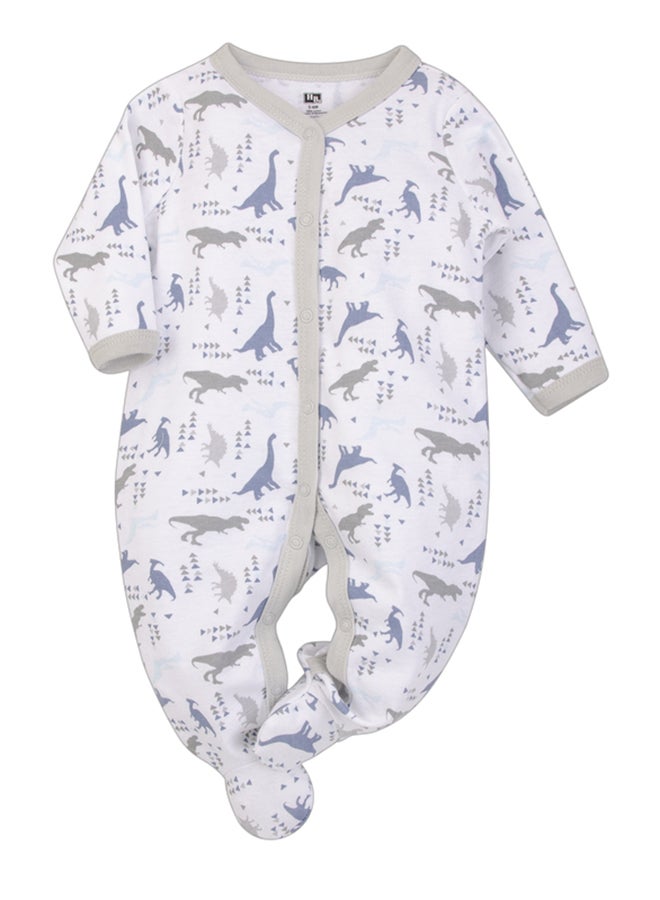 hudson baby طقم ملابس للأطفال 3 قطع ديناصورات، 3 - 6 أشهر - Image 3