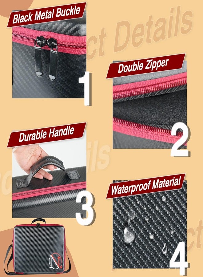 Bangzi Pool Ball Case, Padded Billiard Carrying Bag with Handle and Shoulder Strap, Billiard Accessories Storage Bag for Pool Balls, Cues, Training Tools,Good for Clubs,Tournaments, Home Use - Image 4