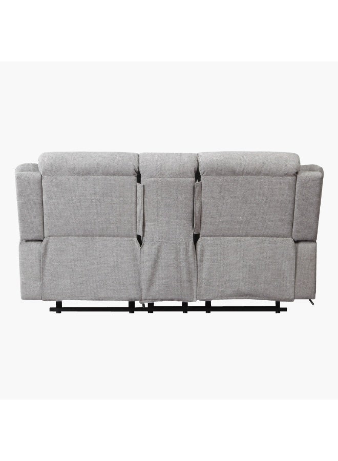 Home Box Hilton 2-Seater Fabric Recliner With 2-Cupholder Console And Usb Port 99 X 152 X 94 X Cm - Image 5