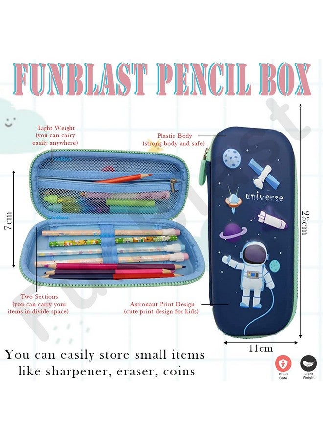 فنبلاست حافظة أقلام فن بلاست الفضائية للأطفال، هدايا إرجاع بطابع الفضاء للأطفال، جراب أقلام للأطفال، علبة أقلام للأطفال، حافظة أقلام للأولاد، هدايا إرجاع للأطفال - بطابع الفضاء ورواد الفضاء - Image 2