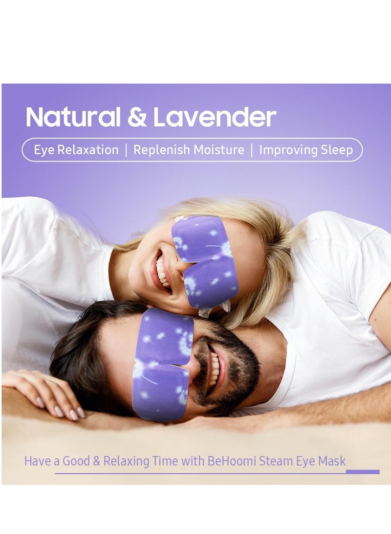 BeHoomi Steam Eye Mask, 10 Packs Heated Eye Mask, Self Heating Disposable SPA Warm Compress for Eyes Sleep Mask, Travel Essentials & Relaxation Gifts, Stocking Stuffers (Lavender Scent)  - Image 4