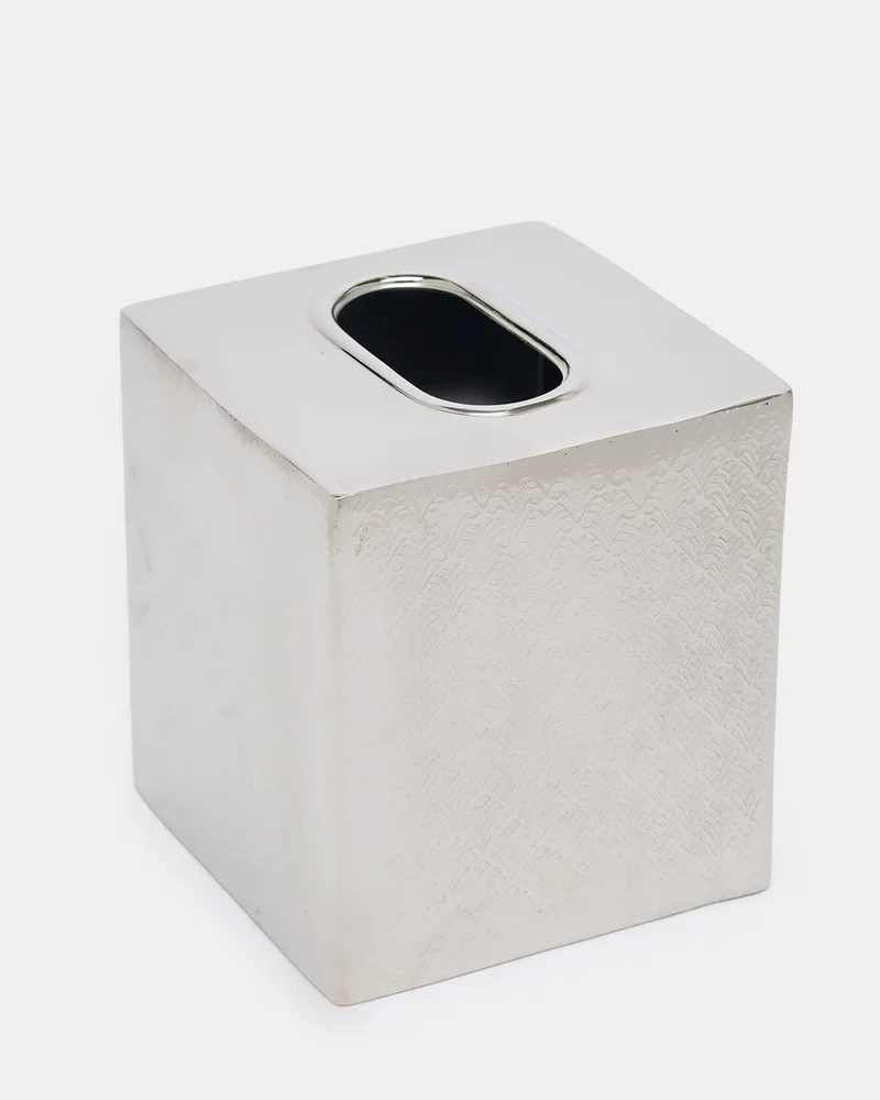 REDTAG Silver Palm Aluminum Square Tissue Box