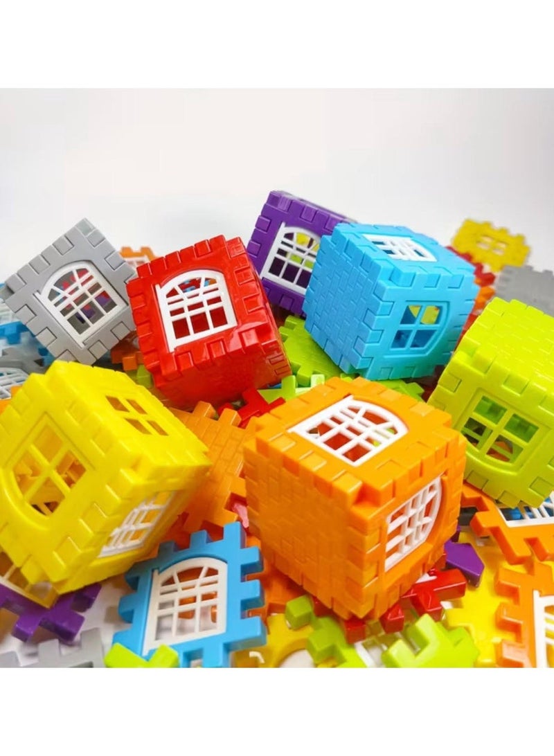 Educational Puzzle Set for & Age 3+ (50Pcs) Brain-Boosting Building Blocks Toys with Color-Coded Pieces - Image 3