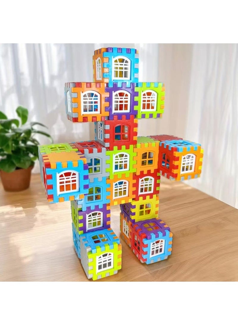 Educational Puzzle Set for & Age 3+ (50Pcs) Brain-Boosting Building Blocks Toys with Color-Coded Pieces - Image 2