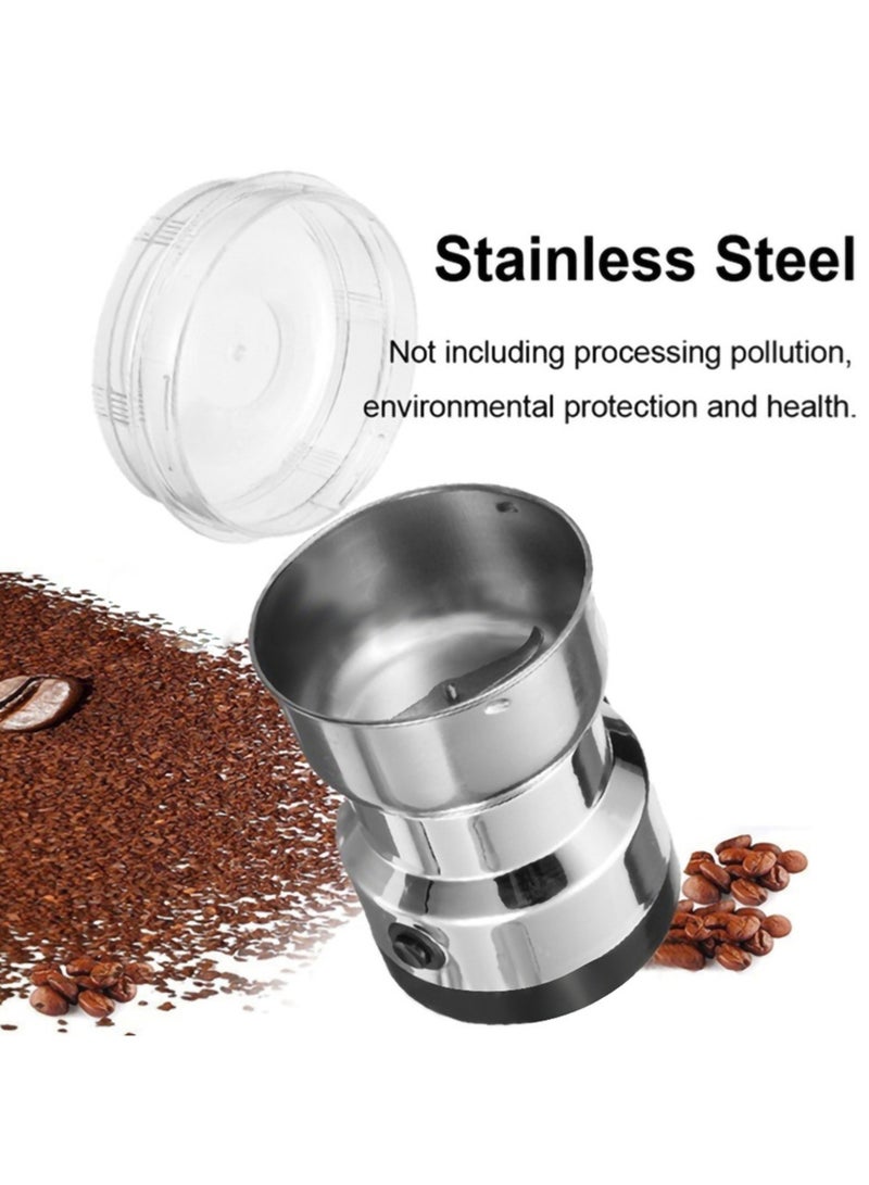 Multifunction Smash Machine Electric Cereals Grain Grinder Mill Spice Herbs Pulverizer Grinding Machine Tool Stainless Steel Electric Coffee Bean Grinder for Home - Image 3