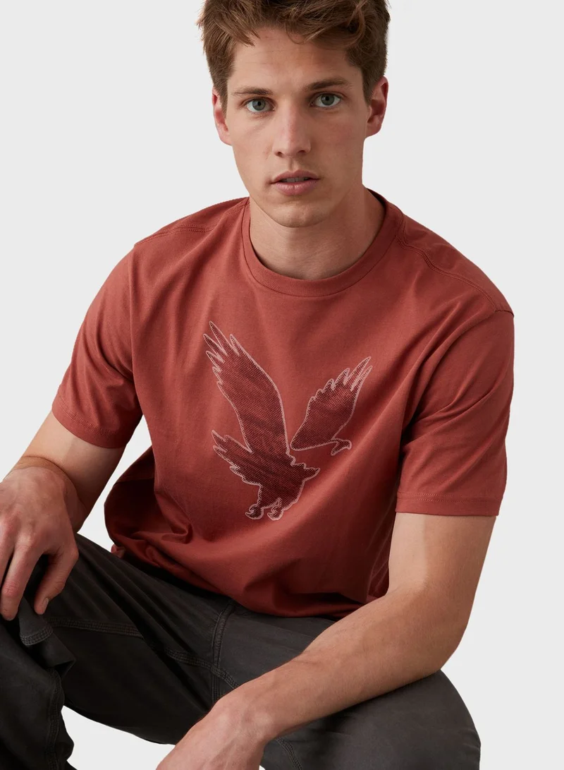 American Eagle Graphic Crew Neck T-Shirt