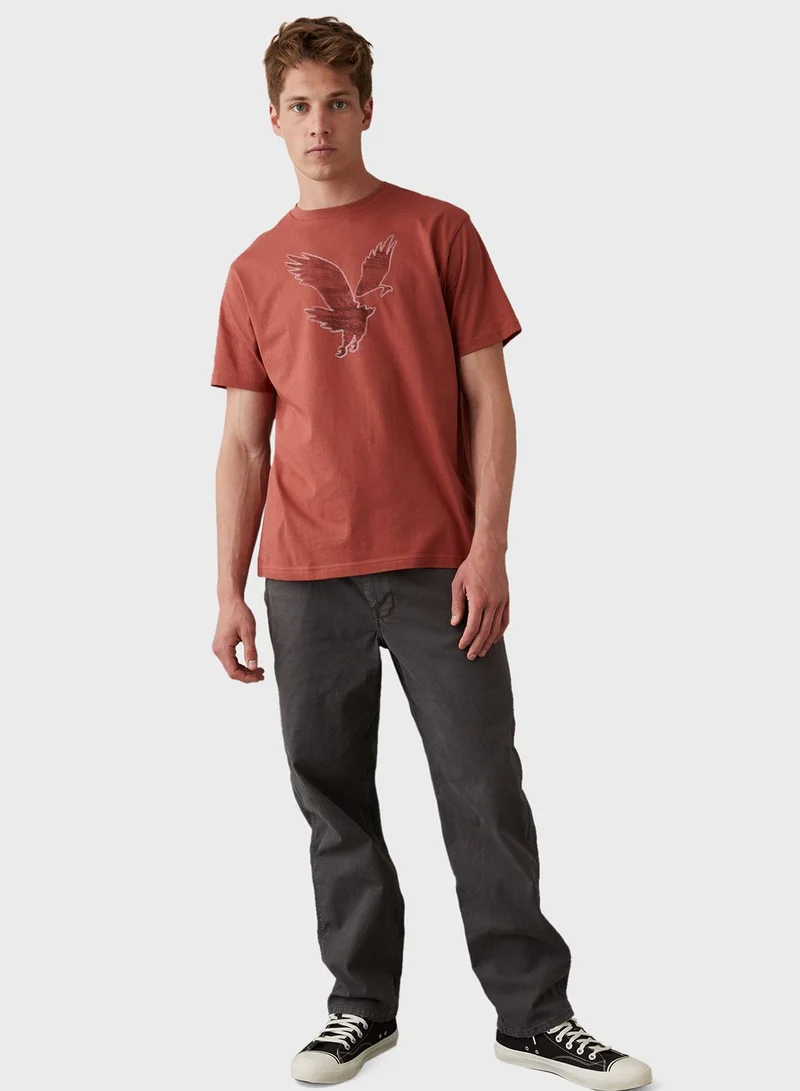 American Eagle Graphic Crew Neck T-Shirt