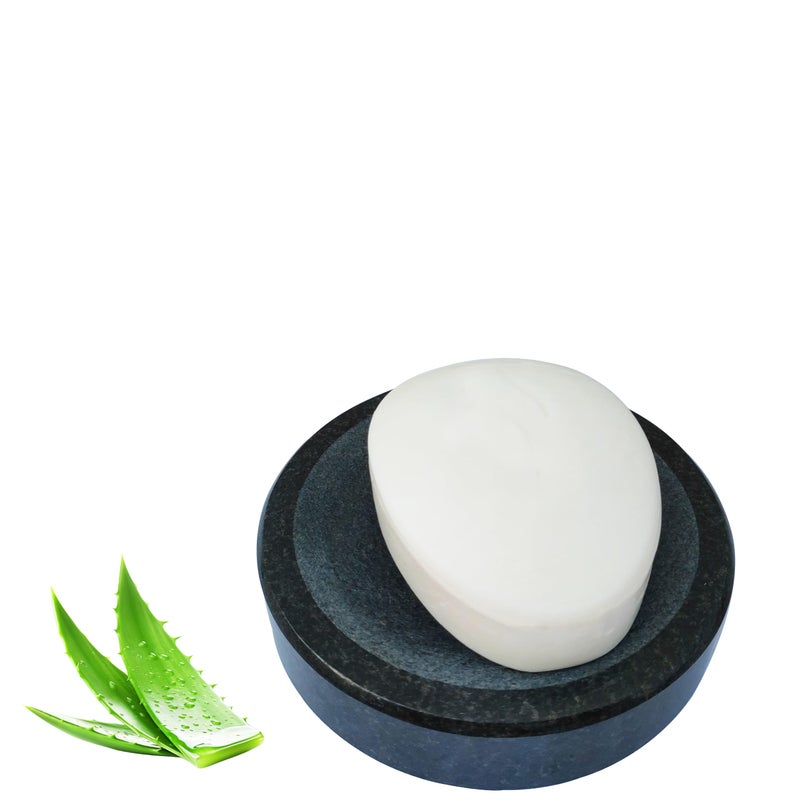Neolithic Granite Stone - Soap Holder|Soap Dish |Bathroom Accessories|Black-4.5 Inches - Image 1