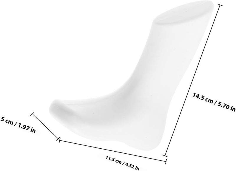 Garneck 1 Pair Foot Mannequin 11.5cm Small Plastic Sock Display Stand Foot Model Shoe Shaper and Sock Display - Image 2