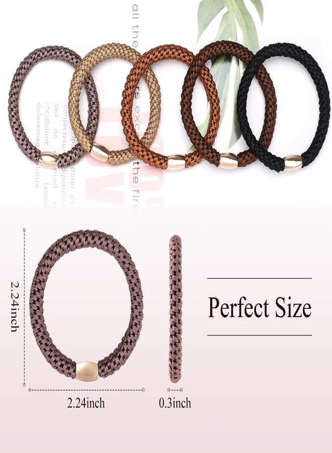 WantGor Hair Ties No Damage, Women 15PCS Hair Bands Elastic Scrunchies Ponytail Holders Hair Accessories Braided Head Bands for Women's Thick Hair (Classic) - Image 3
