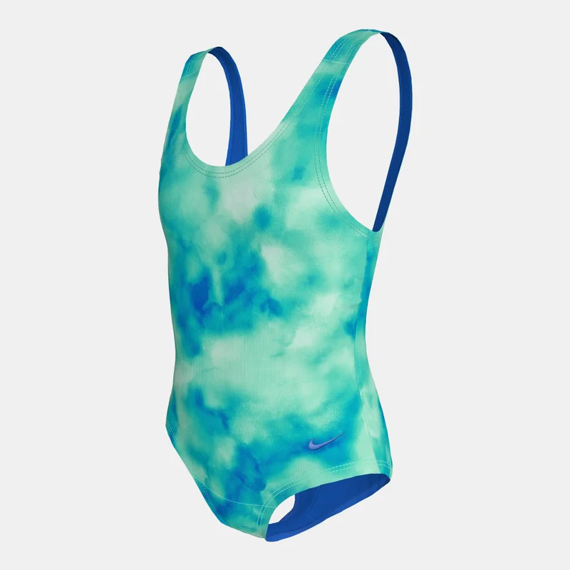Nike Yellow Kids' Watercolour One-Piece Swimsuit  | Best Price UAE