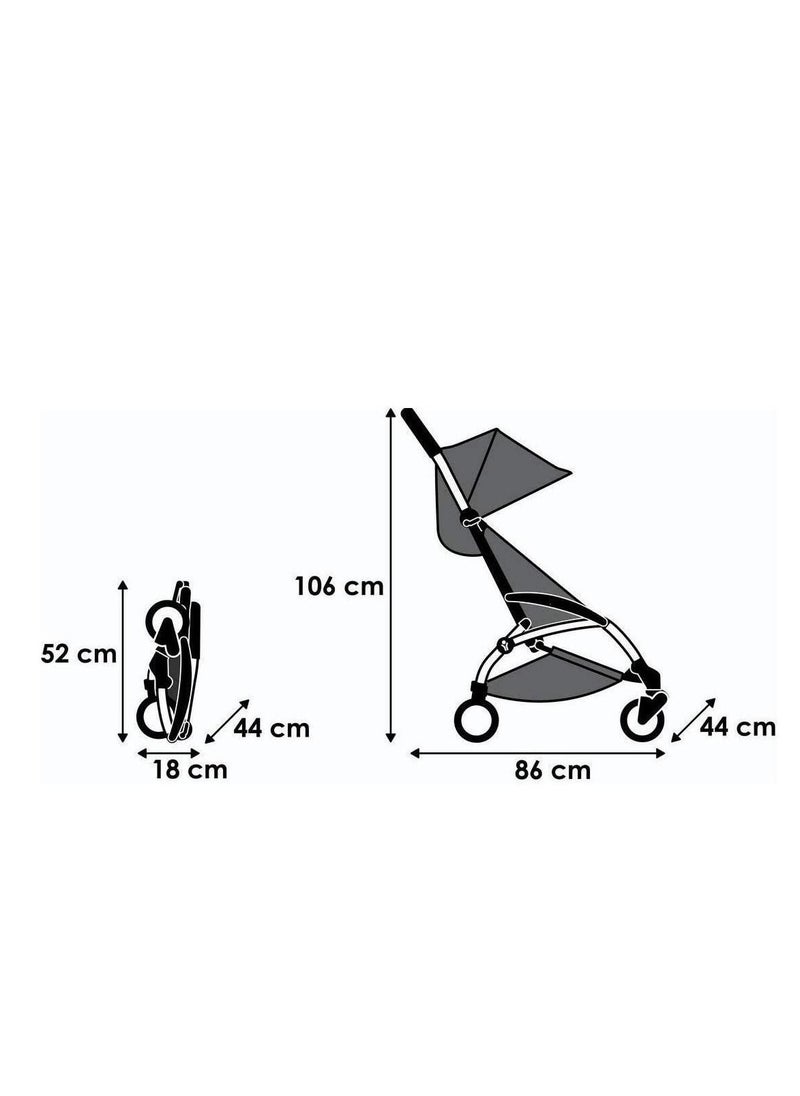 Generic MultiFunctional Foldable Lightweight Pram Travel Baby Stroller  Black,  - Image 2