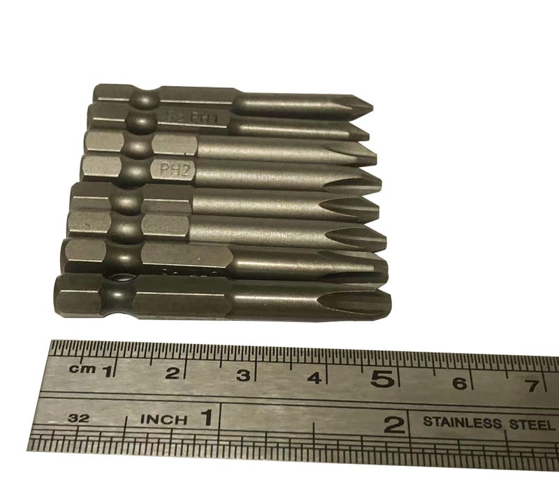aiyun 12 Piece Slotted Phillips Head Drill Bits, 1/4 Hex Shank Magnetic Screw Driver Bit Set S2 Steel 2 Inch Long Screwdriver Sets (2 Inch) - Image 3
