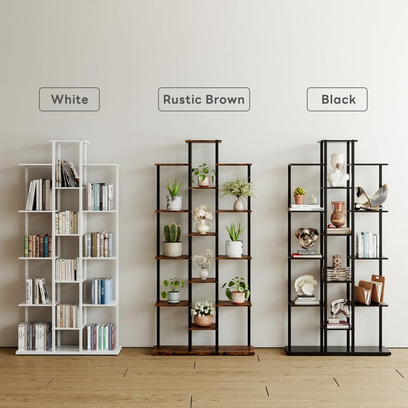 DGSANDGO 5-Tier Small Space Bookshelf,Sturdy Compact Bookcase for Study Room/Bedroom,Easy Assembly Wooden Storage Shelfï¼ˆ7.8â€ D,Whiteï¼‰ - Image 4