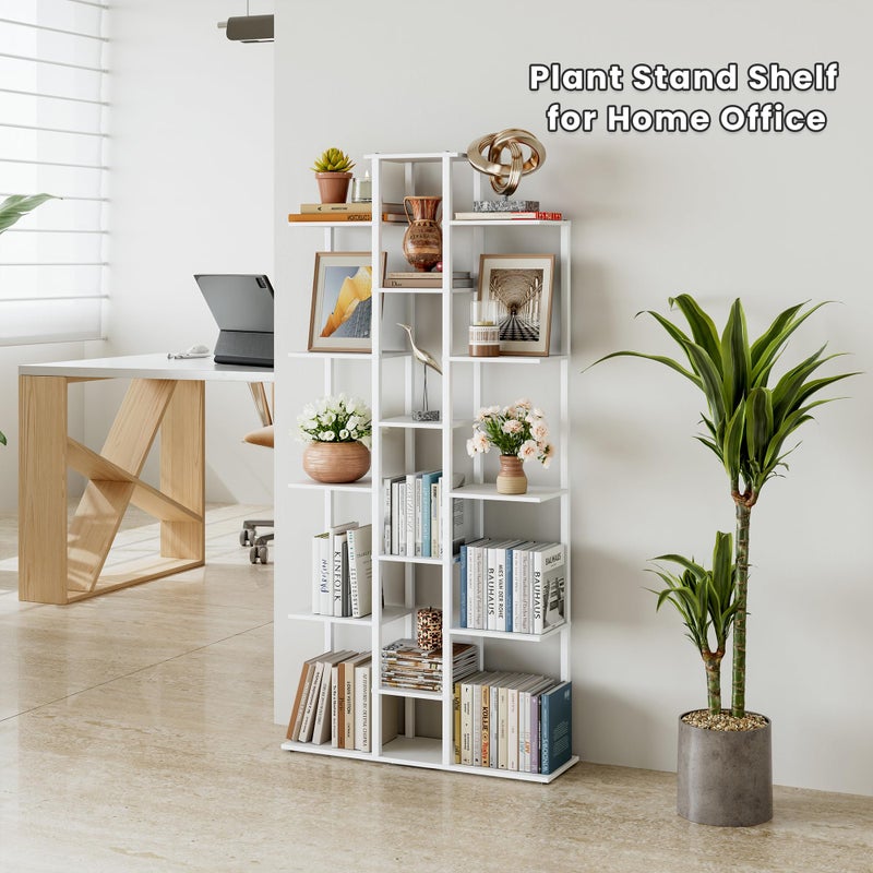 DGSANDGO 5-Tier Small Space Bookshelf,Sturdy Compact Bookcase for Study Room/Bedroom,Easy Assembly Wooden Storage Shelfï¼ˆ7.8â€ D,Whiteï¼‰ - Image 2