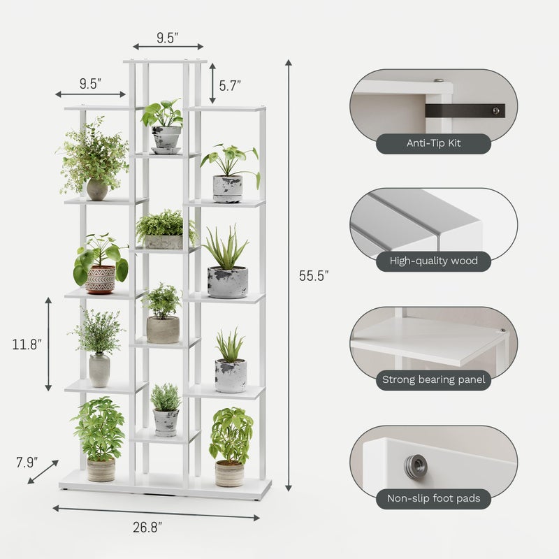DGSANDGO 5-Tier Small Space Bookshelf,Sturdy Compact Bookcase for Study Room/Bedroom,Easy Assembly Wooden Storage Shelfï¼ˆ7.8â€ D,Whiteï¼‰ - Image 3