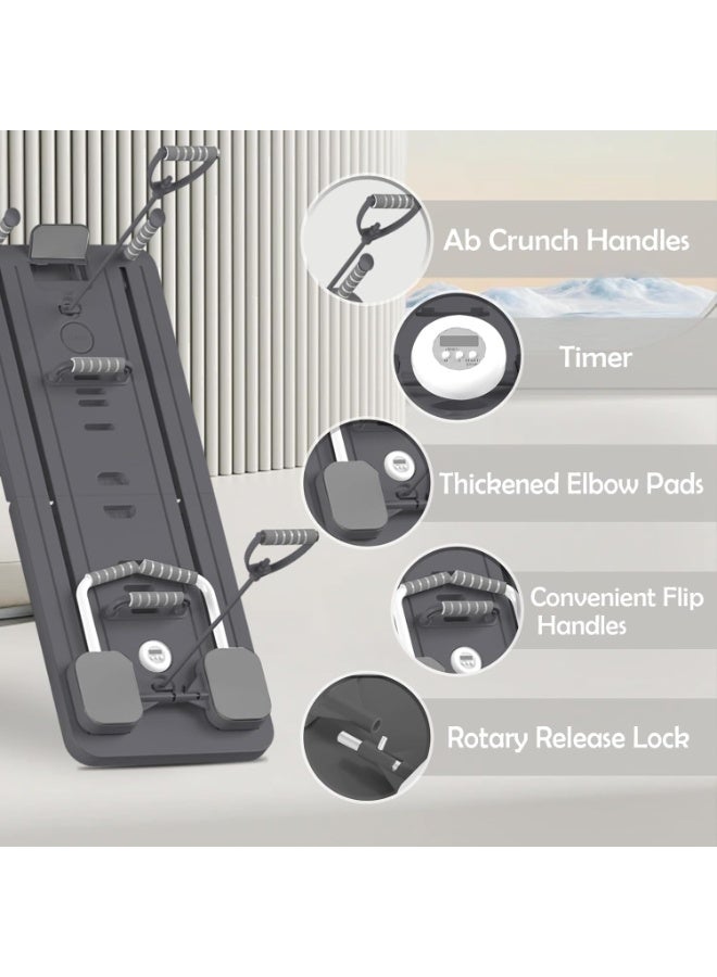 XVersion Pro Foldable Pilates Reformer Machine with Springboard | 6-in-1 Mini Fitness Board for Full-Body Workout | Pilates Reformer with Essentials Kit for Professional Training | Ideal for Home, Gym & Office Use - Image 3