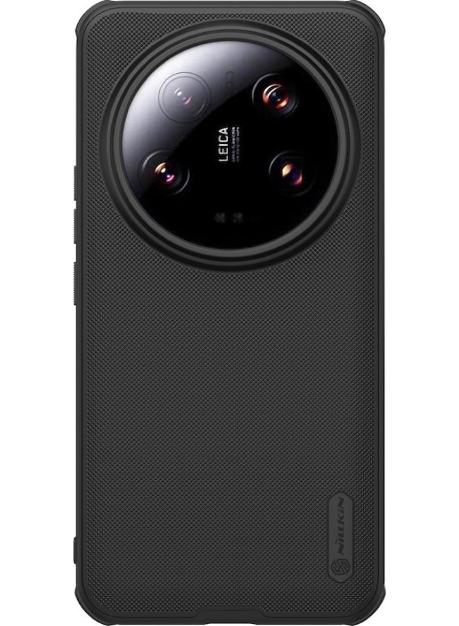 Suitable for Xiaomi Mi 14 Ultra phone case, matte shield Pro case, black - Image 1