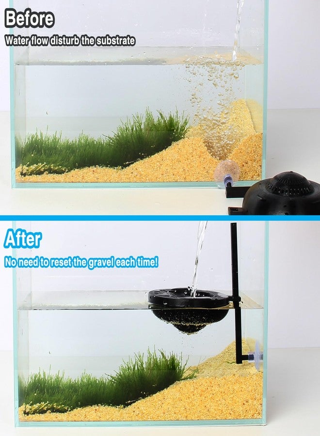 lopeztek Water Flow Controller for Betta Fish Tank, Water Change Pouring Diffuser for Aquarium, Efficiency Water Filling Accessories (Black) - Image 2