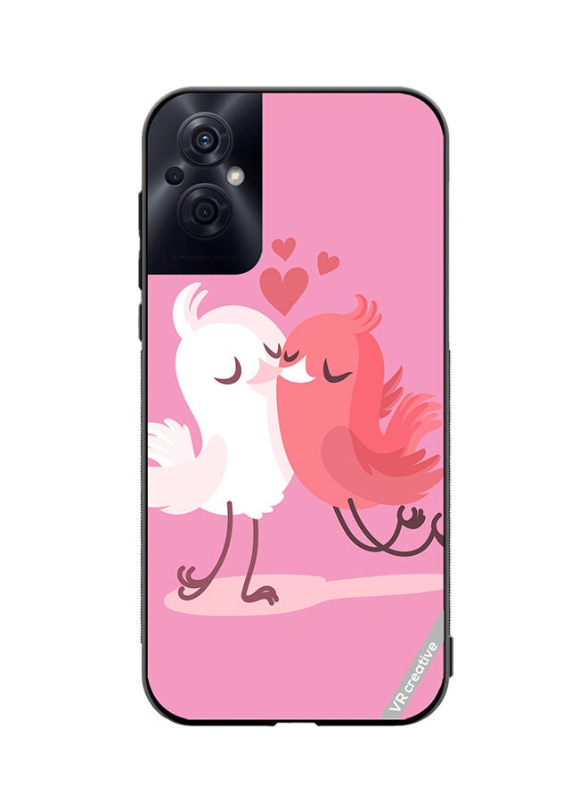 VR CREATIVE Protective Case Cover For Oppo Reno8 Z Love Birds Design Multicolour - Image 1