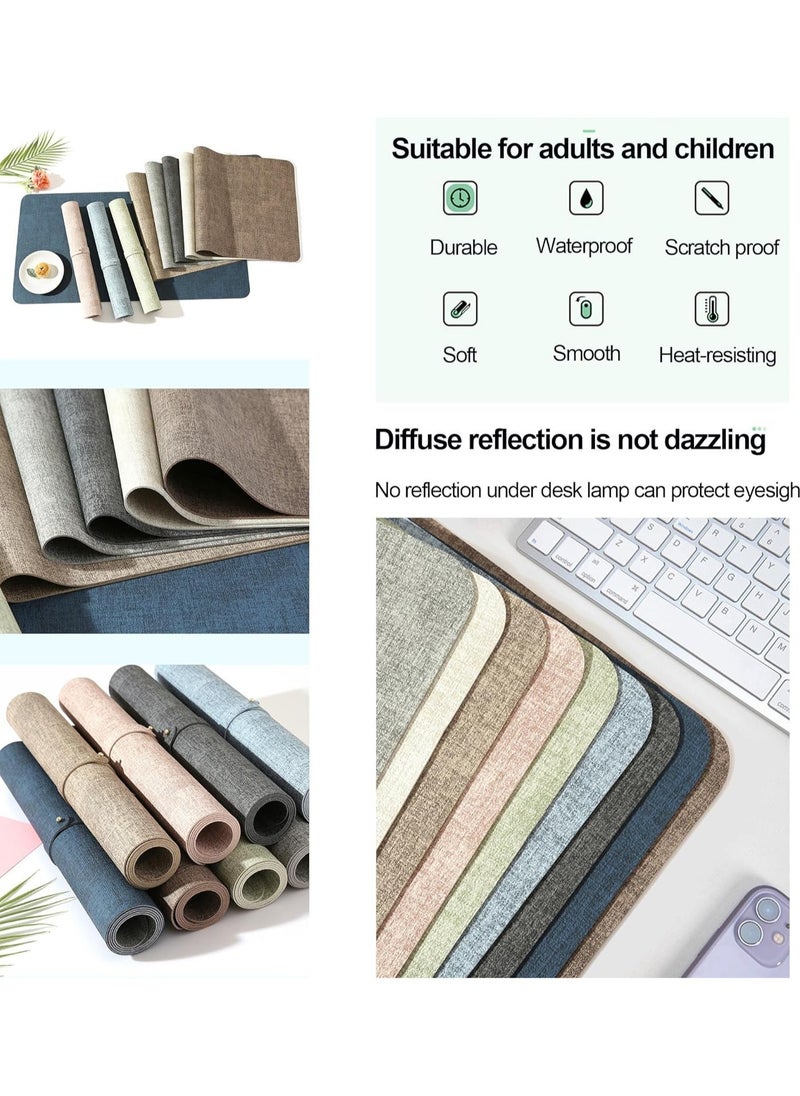 Large Desk Mat – Durable Non-Slip PU Leather Waterproof Mouse & Keyboard Mat, Desk Protector for Office/Home Use, Gaming Mat, Anti-Slip, Spill-Resistant, Extended Large Mouse Pad for Work, Study, Gaming, Computer Desk, Desk Accessories, Office Decor, Desktop Organizer