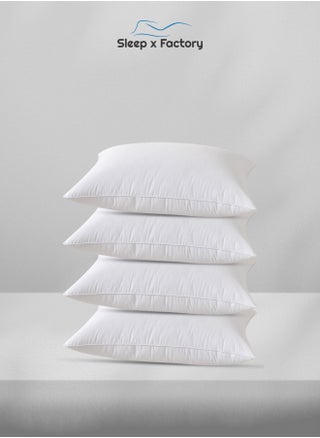 4 White Pillows